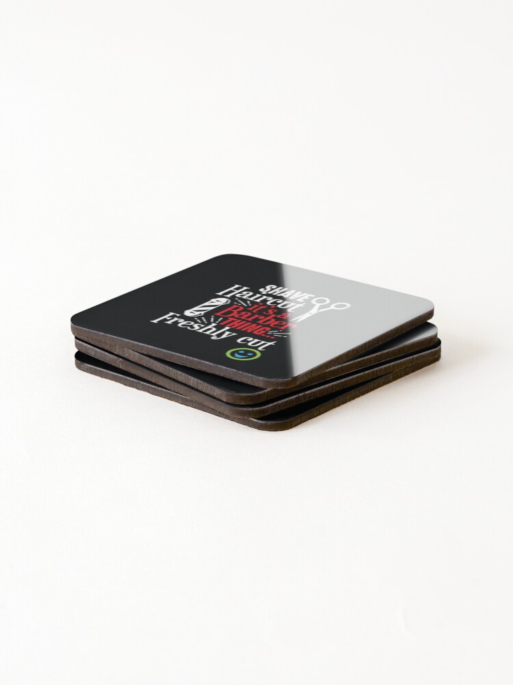 Thumbnail 4 of 5, Coasters (Set of 4), Shave designed and sold by Raju2018.