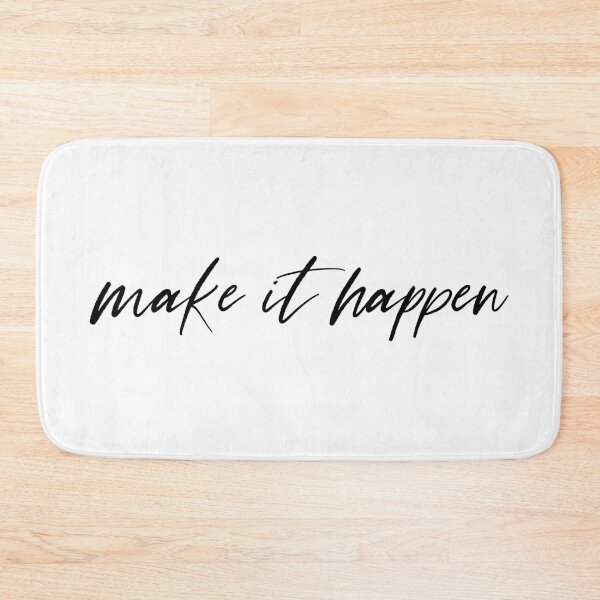 Item preview, Make It Happen Motivational Quote designed and sold by maniacfitness.