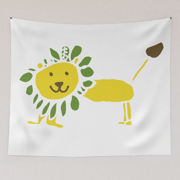 Item preview, Young lion (white) designed and sold by Tatiana Kramarenko.