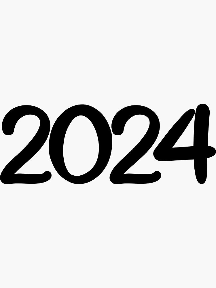 "2024 date" Sticker for Sale by MemeBubbles Redbubble