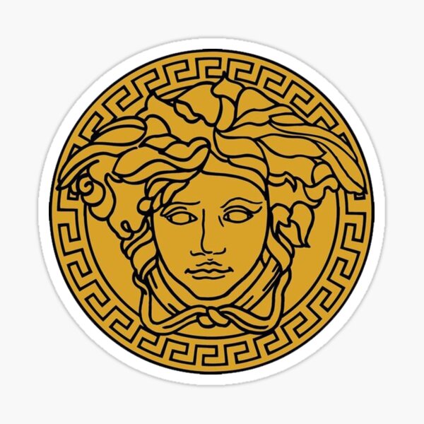 the versace from milano meduza Sticker