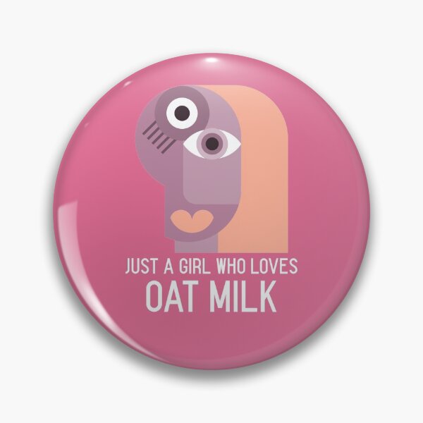 Item preview, Just a girl who loves oat milk - Funny Vegetarian Veg Vegan Design designed and sold by Radu Matei.