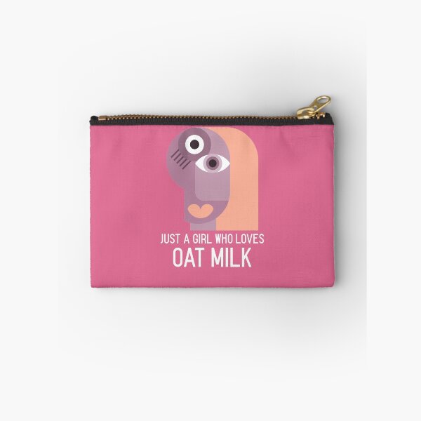 Item preview, Just a girl who loves oat milk - Funny Vegetarian Veg Vegan Design designed and sold by Radu Matei.