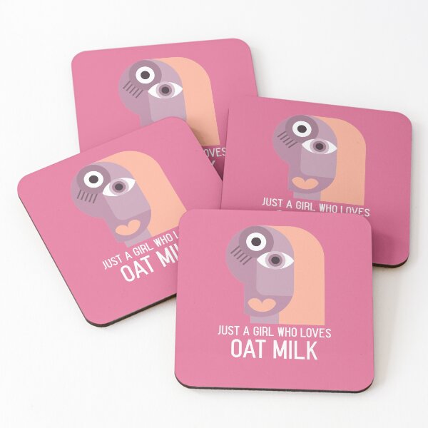 Item preview, Just a girl who loves oat milk - Funny Vegetarian Veg Vegan Design designed and sold by Radu Matei.