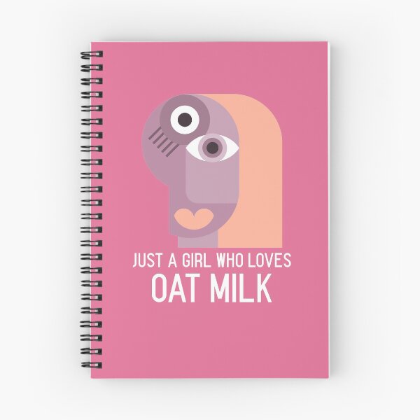 Item preview, Just a girl who loves oat milk - Funny Vegetarian Veg Vegan Design designed and sold by Radu Matei.