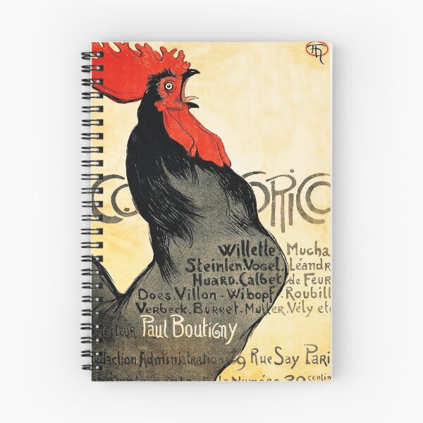 Item preview, COCORICO 1899 Cockerel Chicken by Art Nouveau French Artist Theophile Alexandre Steinlen designed and sold by retroposters.