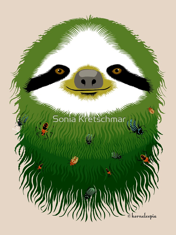 Sloth buggy - green by kernelcopia