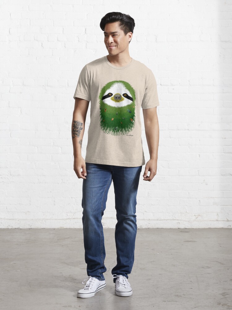 Alternate view of Sloth buggy - green Essential T-Shirt