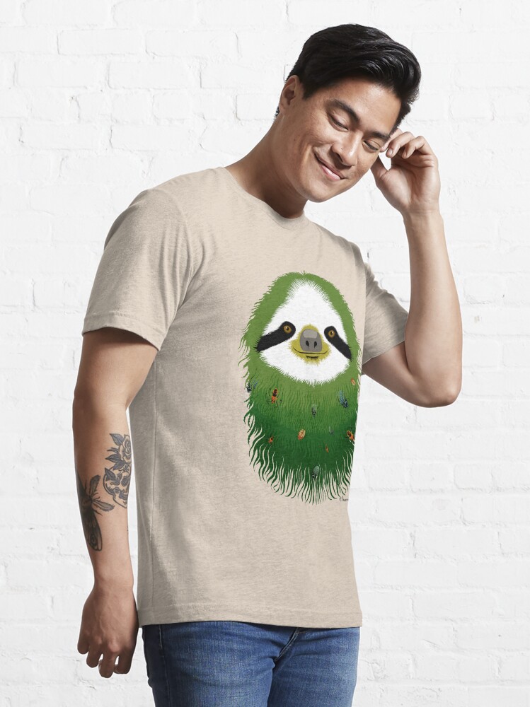 Alternate view of Sloth buggy - green Essential T-Shirt