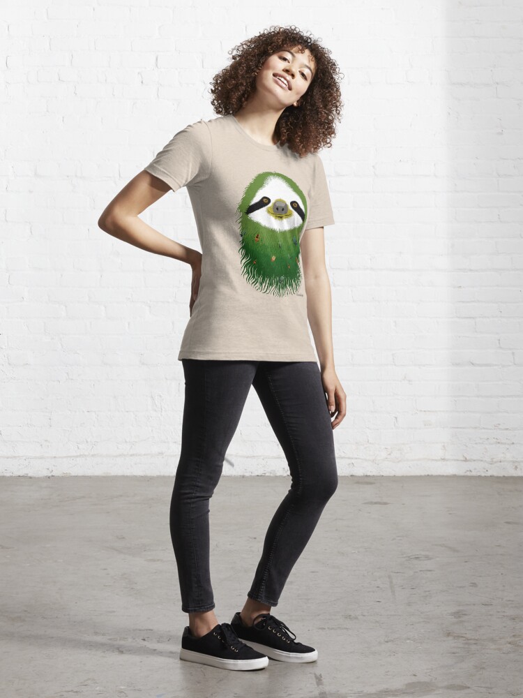 Alternate view of Sloth buggy - green Essential T-Shirt