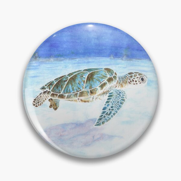 Sea turtle underwater Pin