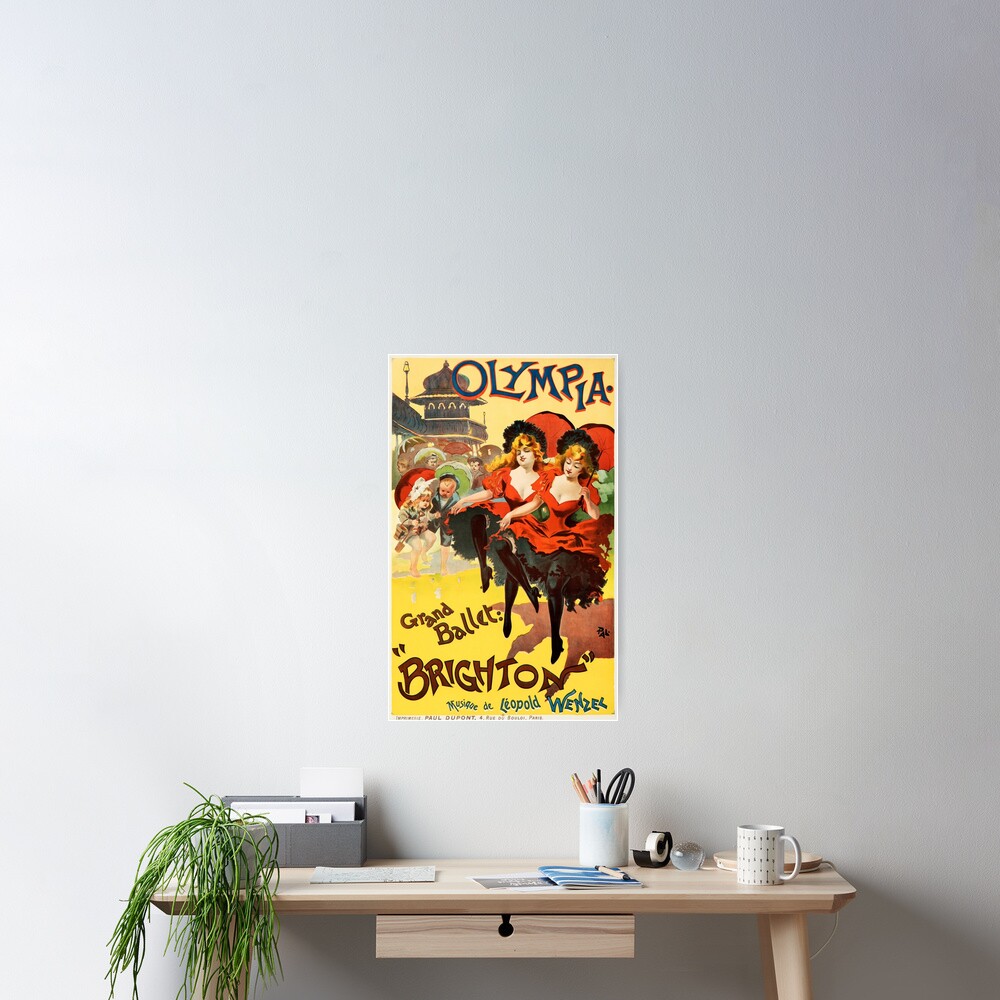 vintage Theatre poster reproduction. Grand Ballet Brighton. 