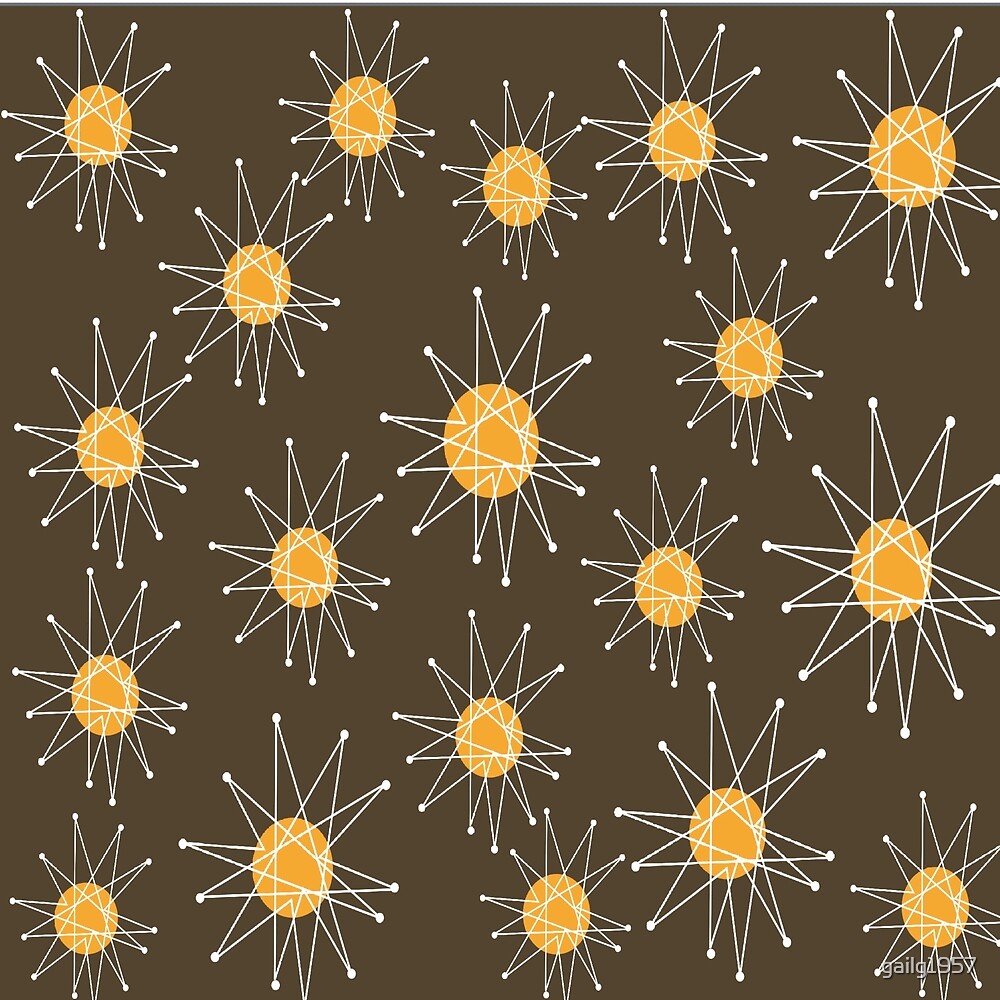 "MidCentury Modern Starburst" by Gail Gabel, LLC Redbubble