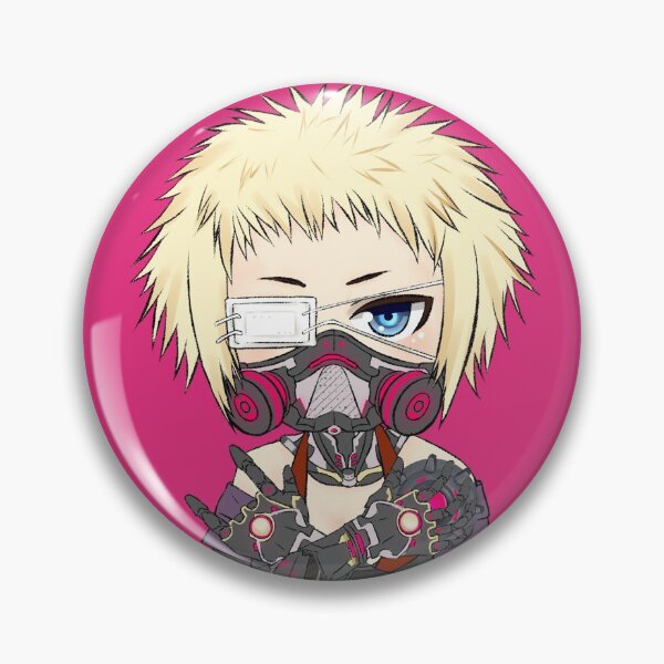 Item preview, [LETITDIE]Jackal Z Pin Badge designed and sold by cham-mera.