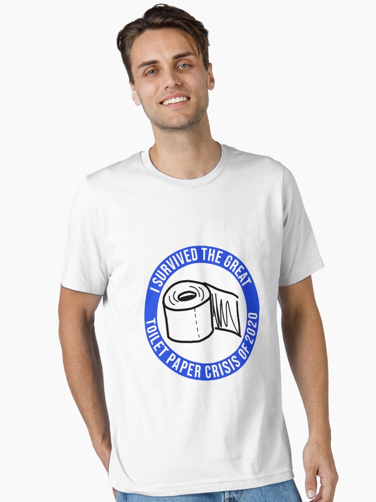 Mens Tshirts 2020 Toilet Paper Shirt I Survived The Great Toilet