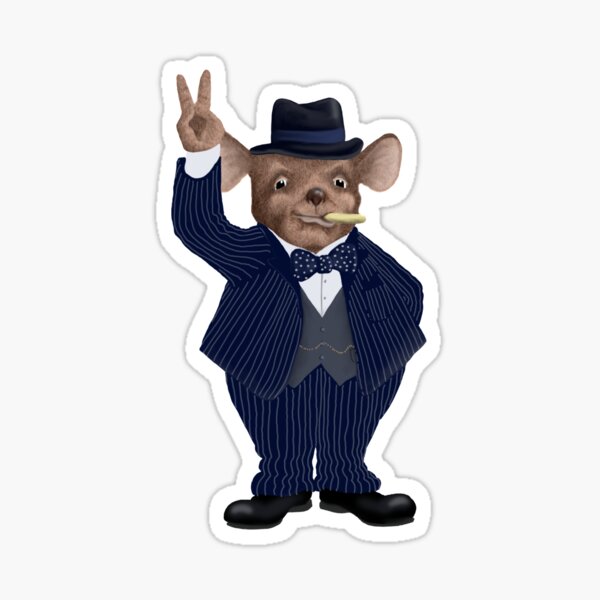 Sir Winston Churchmouse Sticker