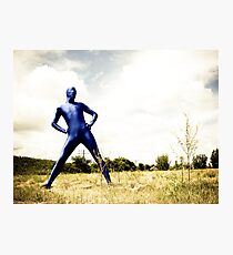 A Day in Blue Zentai lomo 01 Photographic Print