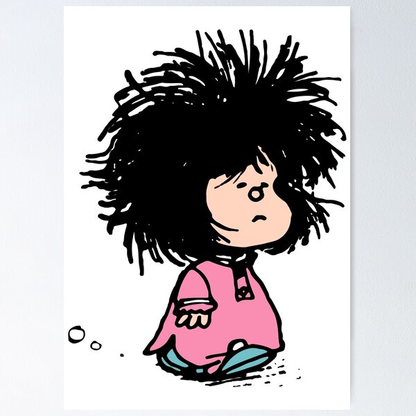 Artikel-Vorschau von Mafalda mit neu aufgezogenem zerzaustem Nachthemd Quino Argentinien-Cartoon, designt und verkauft von urantiana.