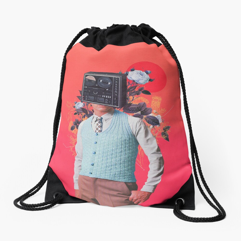 Phonohead Drawstring Bag