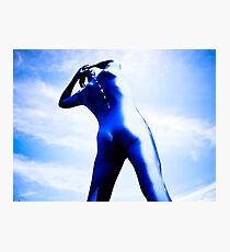 A Day in Blue Zentai lomo 05 Photographic Print
