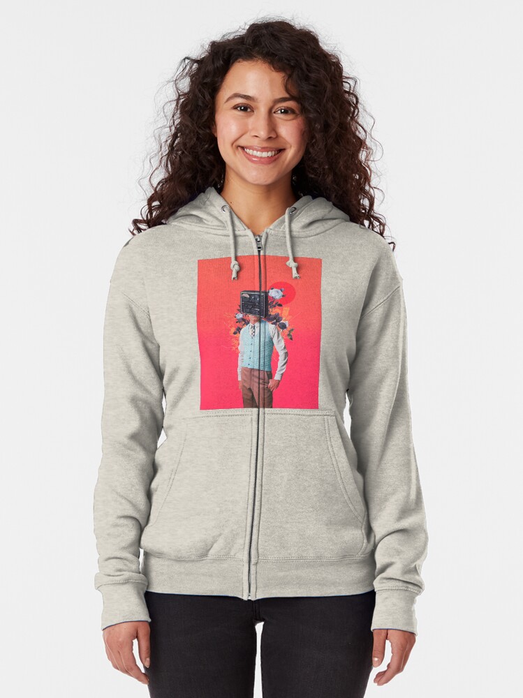 Alternate view of Phonohead Zipped Hoodie