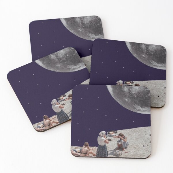 Item preview, moongazing collage designed and sold by moon-river-co.