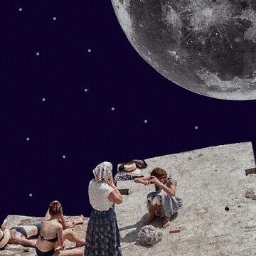 Artwork thumbnail, moongazing collage by moon-river-co