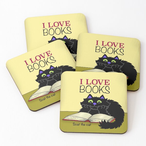 Item preview, I love books designed and sold by Scat the cat.