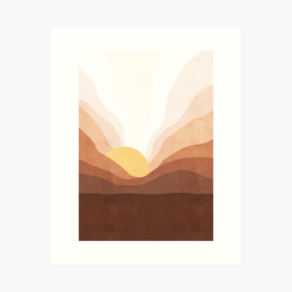 Aperçu de l'œuvre Paysage de montagne au lever du soleil créée et vendue par Miss-Belle.