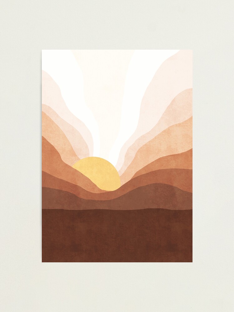 Alternate view of Sunrise mountain landscape Photographic Print