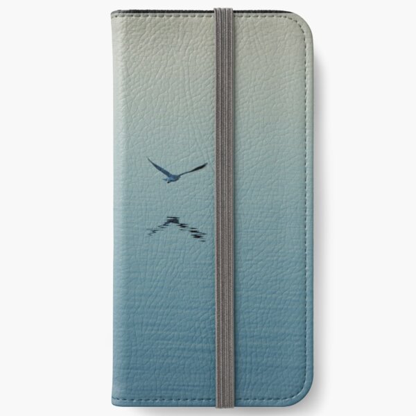 Three gulls on a lake iPhone Wallet