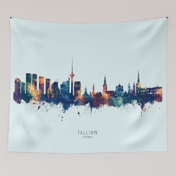 Item preview, Tallinn Estonia Skyline designed and sold by ArtPrints.