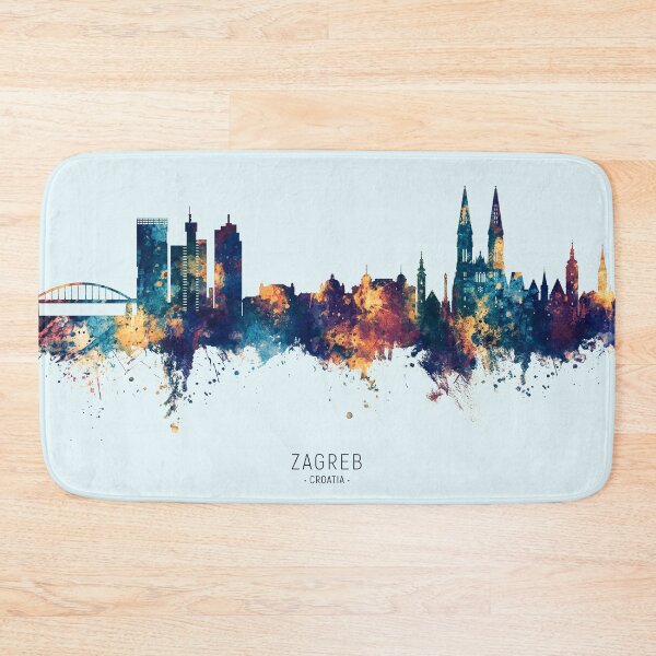 Item preview, Zagreb Croatia Skyline designed and sold by ArtPrints.