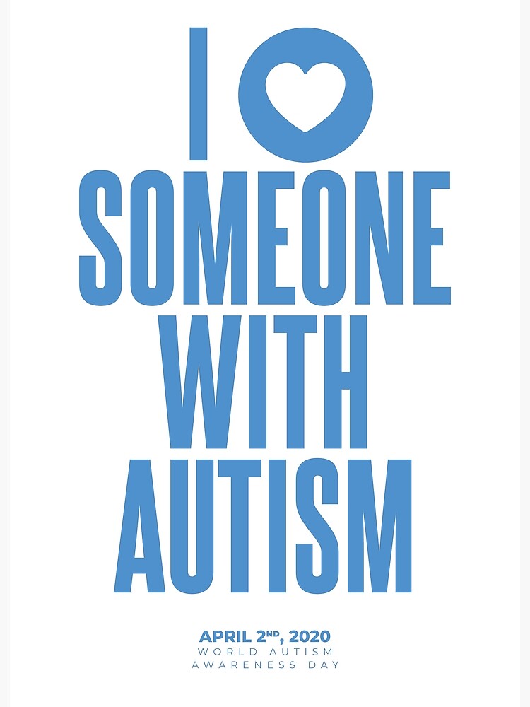 I Love Someone With Autism, PDF Poster Downloads