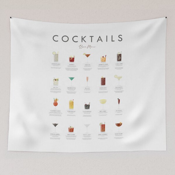 Item preview, Cocktail chart - Bar menu designed and sold by muharko.