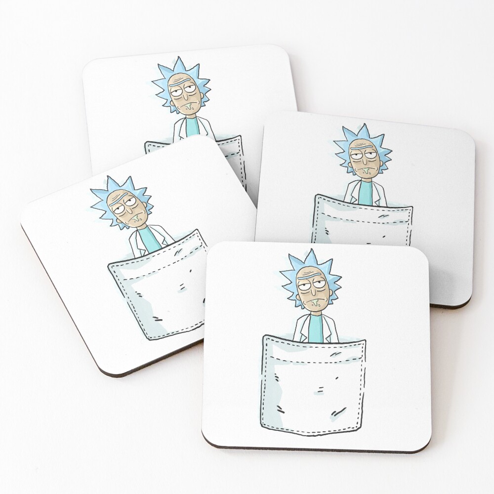 Pocket Rick Coasters (Set of 4)