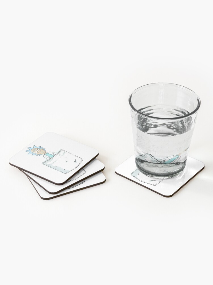 Alternate view of Pocket Rick Coasters (Set of 4)