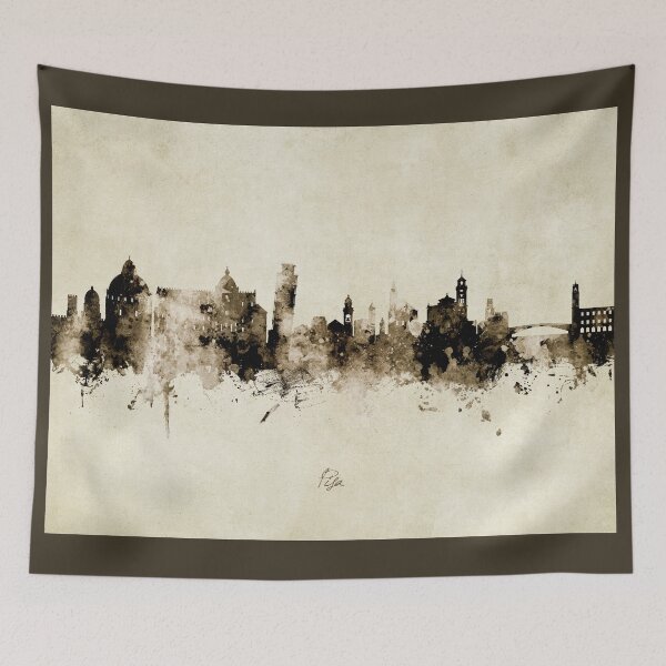 Item preview, Pisa Italy Skyline designed and sold by ArtPrints.