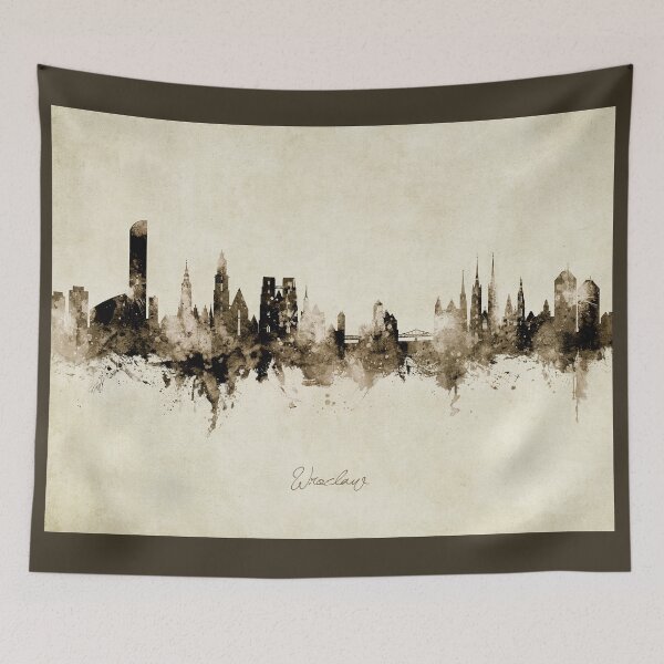 Item preview, Wroclaw Poland Skyline designed and sold by ArtPrints.