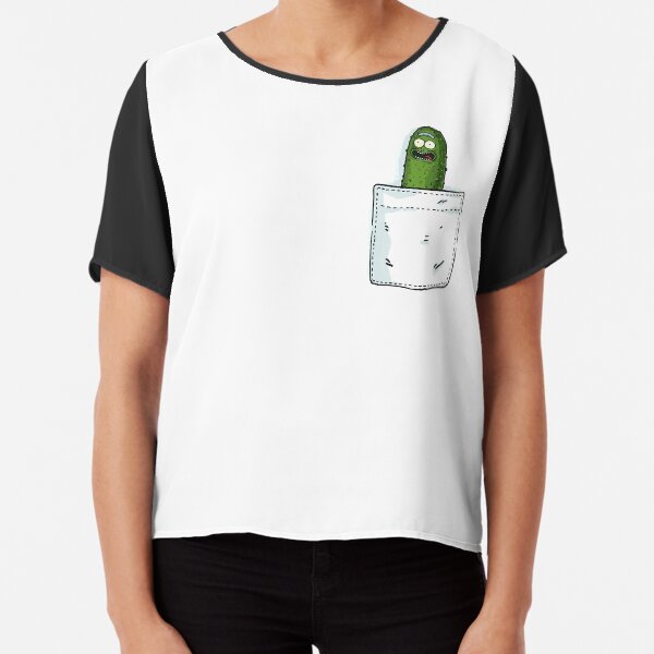 Pocket Pickle Rick Chiffon Top