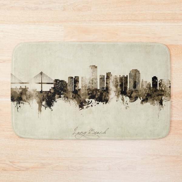 Item preview, Long Beach California Skyline designed and sold by ArtPrints.