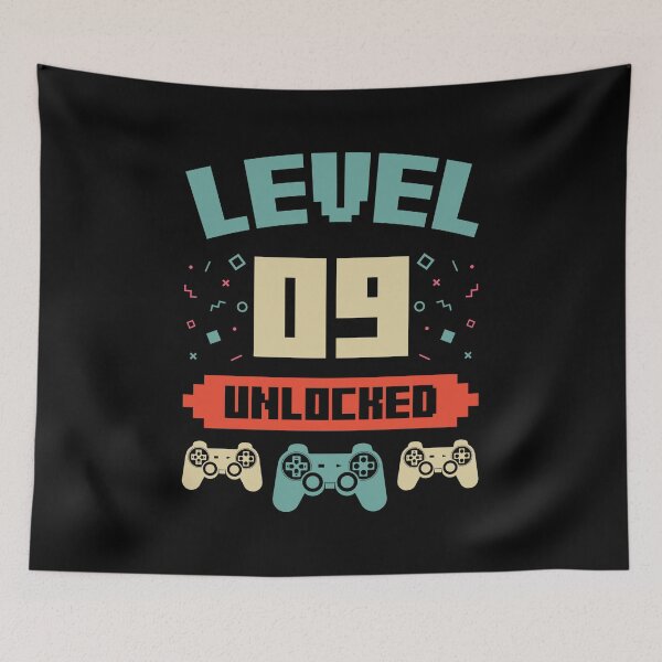 Item preview, Level 9 Unlocked Ninth Birthday Gift designed and sold by EstelleStar.
