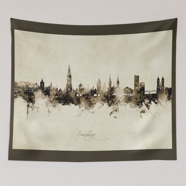 Item preview, Freiburg Germany Skyline designed and sold by ArtPrints.