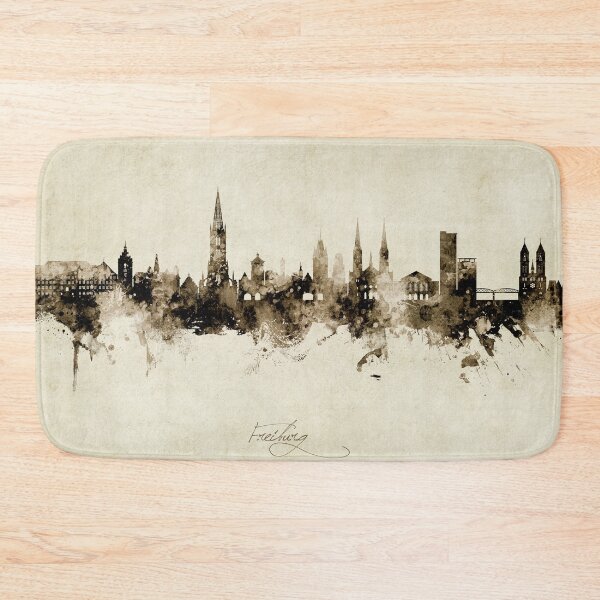 Item preview, Freiburg Germany Skyline designed and sold by ArtPrints.