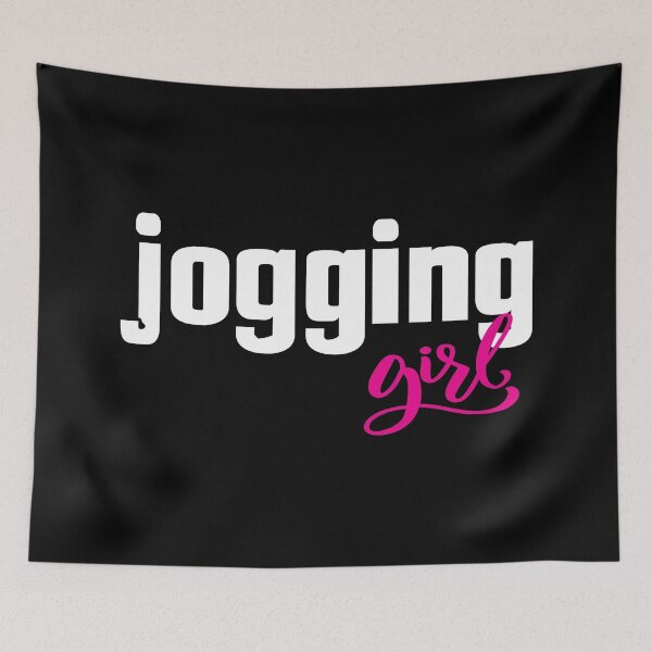Item preview, Jogging Girl Jog Running Runner designed and sold by ProjectX23.