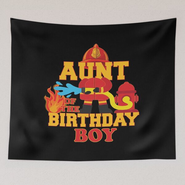 Item preview, Aunt Of The Birthday Boy Firetruck Firefighter Party design designed and sold by Grabitees.