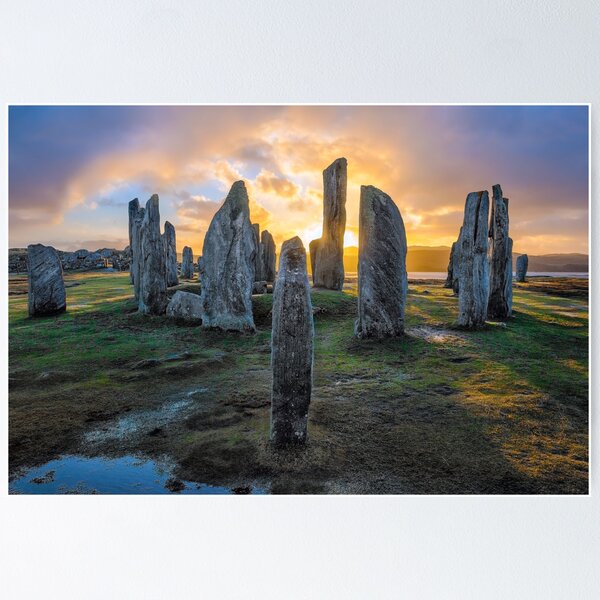 Item preview, Callanish Stones at Sunset designed and sold by Ian Wray.
