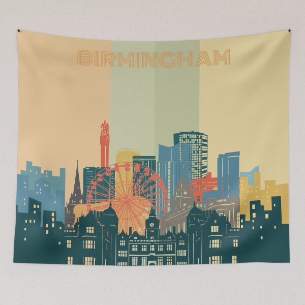 Item preview, birmingham skyline designed and sold by BekimART2.