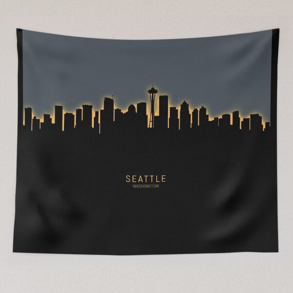 Item preview, Seattle Washington Skyline designed and sold by ArtPrints.