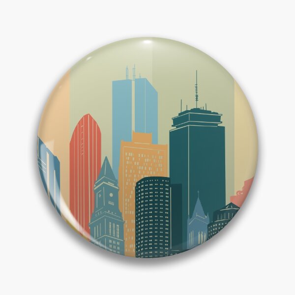 Item preview, boston skyline designed and sold by BekimART2.